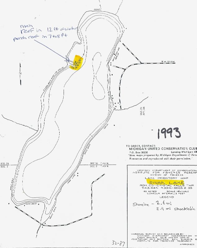 Lake Maps and Fish Crib Locations